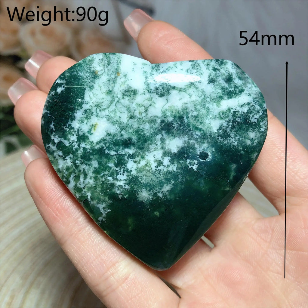 Green Moss Agate Heart-ToShay.org