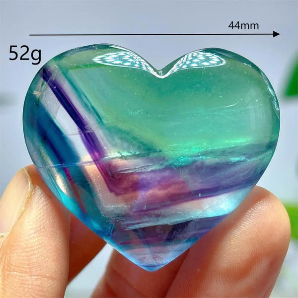 Rainbow Fluorite Heart-ToShay.org