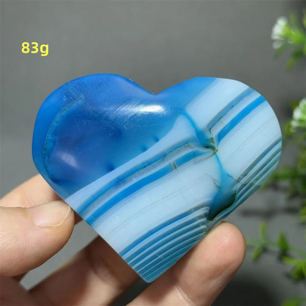 Blue Agate Heart-ToShay.org