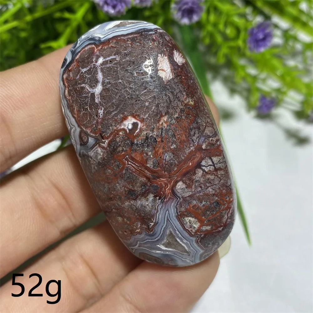 Red Agate Palm Stone-ToShay.org