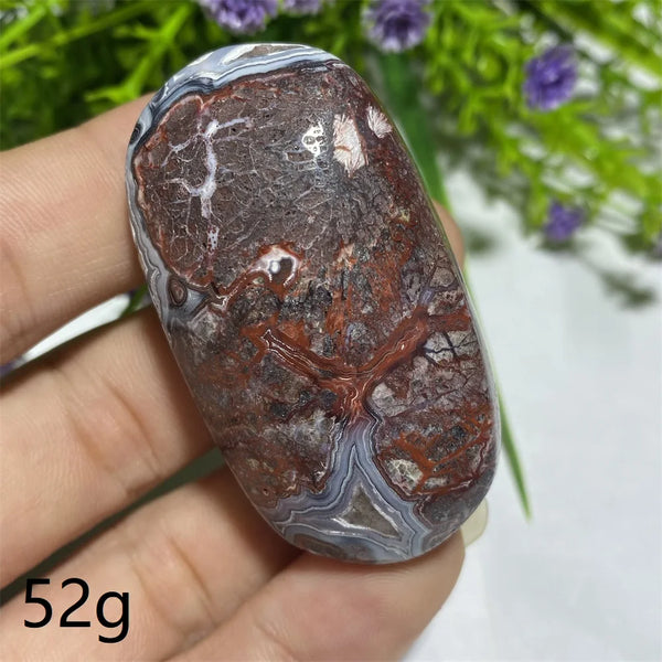Red Agate Palm Stone-ToShay.org