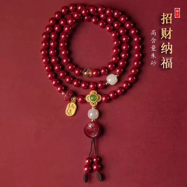 Red Cinnabar Zodiac Beads-ToShay.org