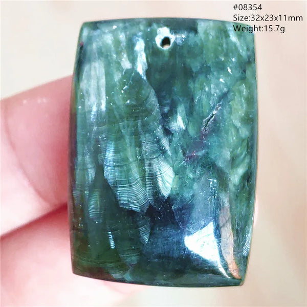 Green Seraphinite Pendant-ToShay.org