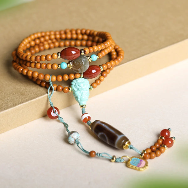 Brown Olive Pit Bracelet-ToShay.org