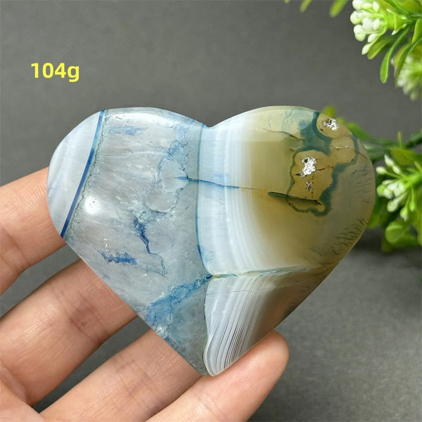 Blue Agate Heart-ToShay.org