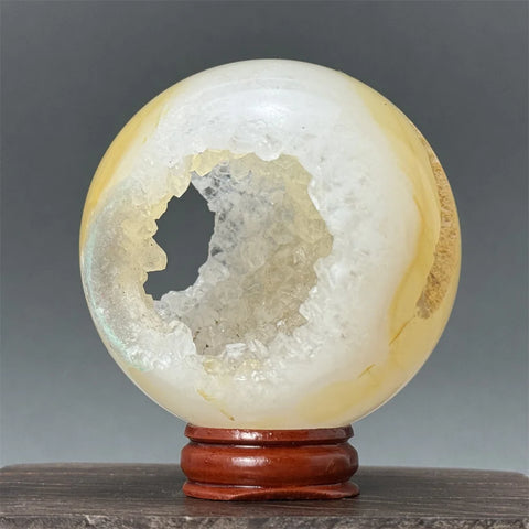 Yellow Quartz Agate Druzy-ToShay.org
