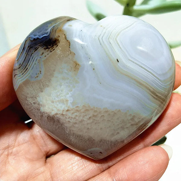 Yellow Moss Agate Heart-ToShay.org