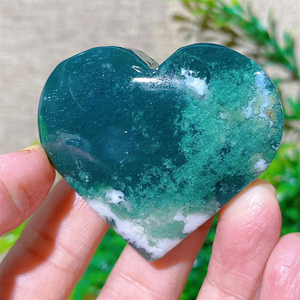 Green Moss Agate Heart-ToShay.org