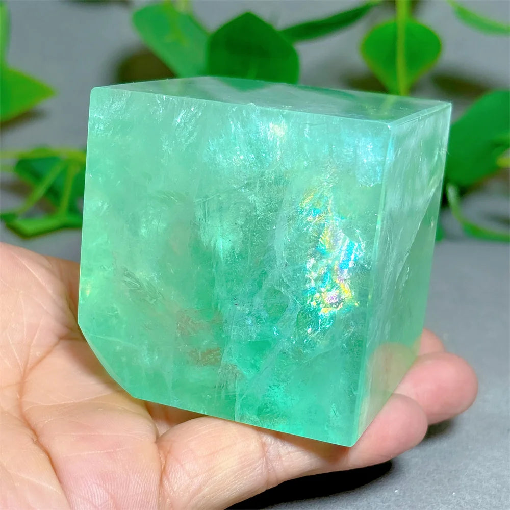 Green Fluorite Cube-ToShay.org