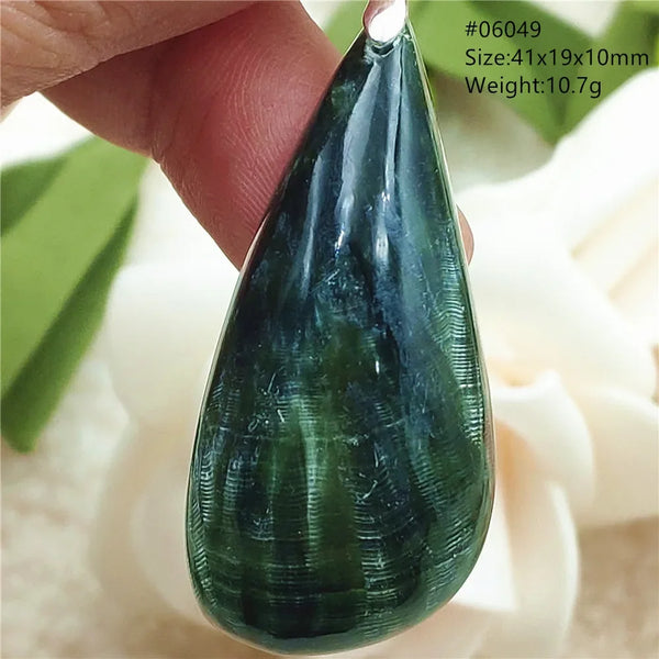 Green Seraphinite Pendant-ToShay.org