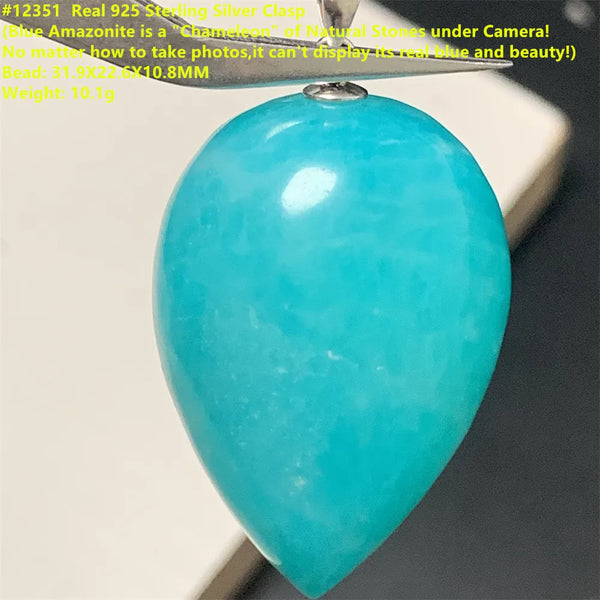 Blue Amazonite Pendants-ToShay.org