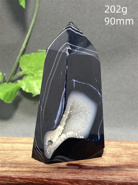 Black Striped Agate Tower-ToShay.org
