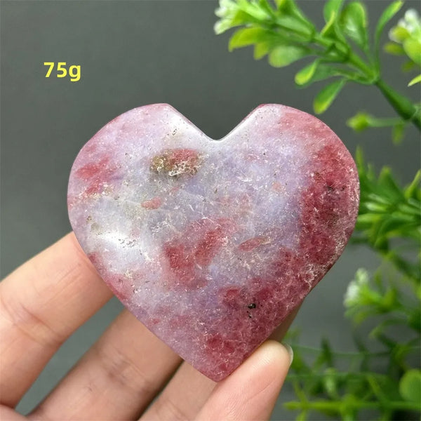 Pink Rose Rhodochrosite Heart-ToShay.org