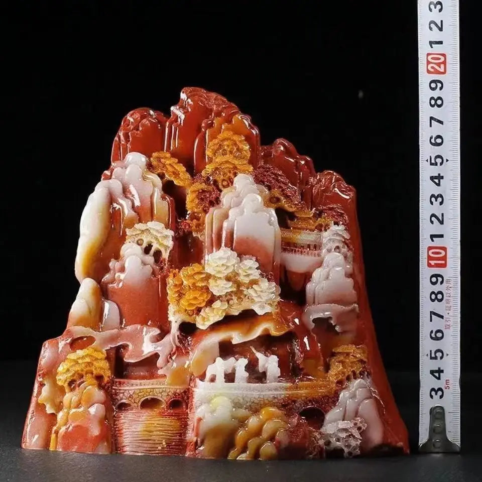Red Shoushan Stone Landscape-ToShay.org