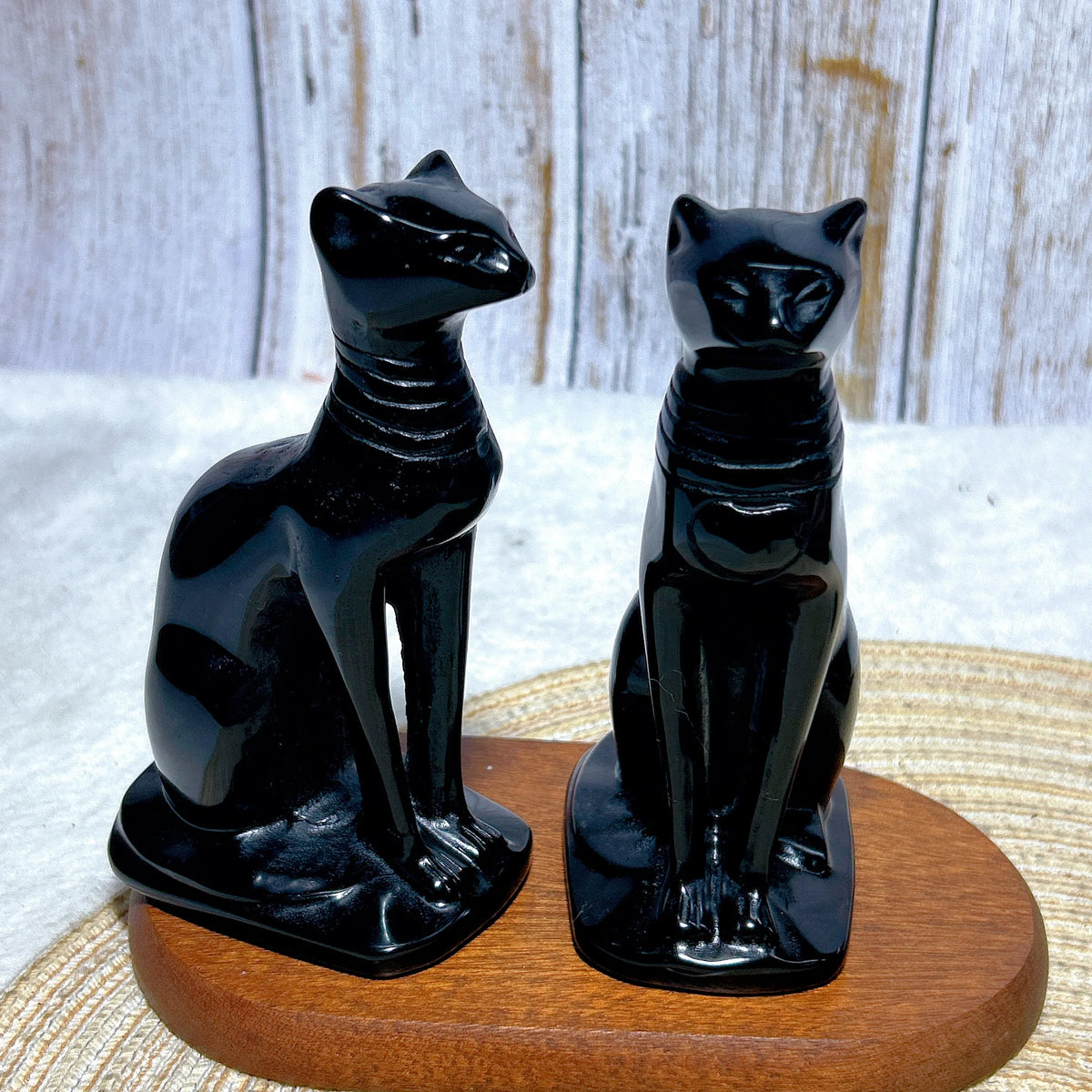 Black Obsidian Egyptian Cat-ToShay.org