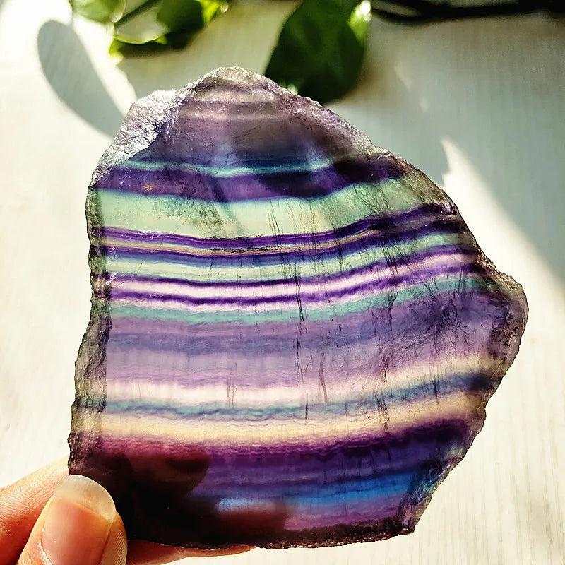 Rainbow Fluorite Slice-ToShay.org