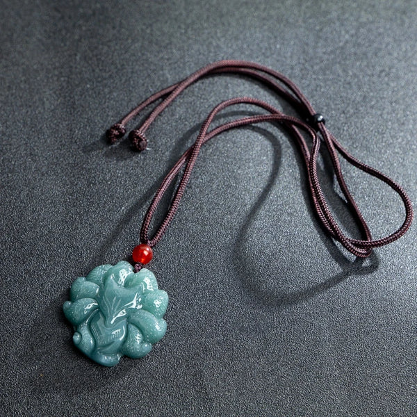Blue Jade Nine-Tailed Fox-ToShay.org