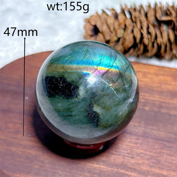 Blue Flash Labradorite Ball-ToShay.org