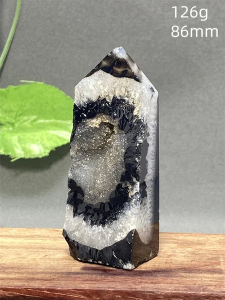 Black Striped Agate Tower-ToShay.org