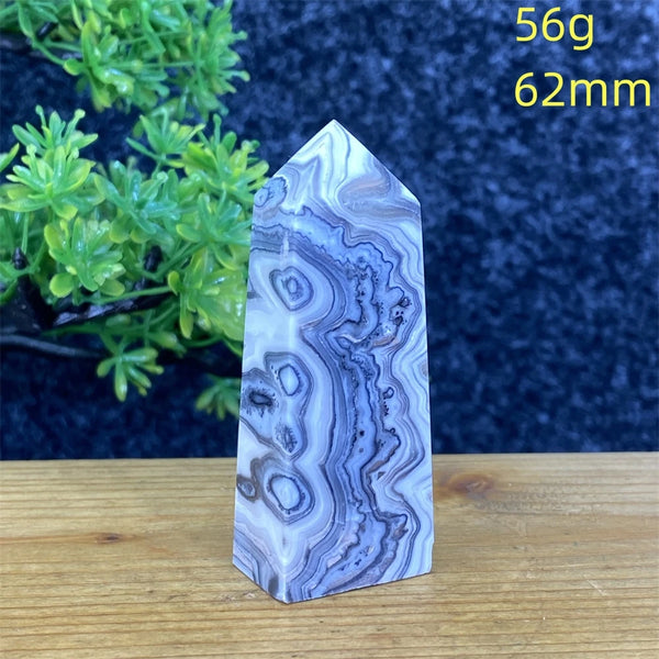 Blue Striped Agate Tower-ToShay.org