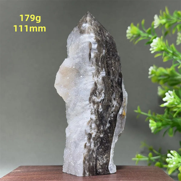 Purple Sphalerite Geode Obelisk-ToShay.org