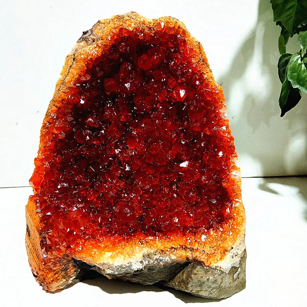Yellow Citrine Geode Quartz-ToShay.org