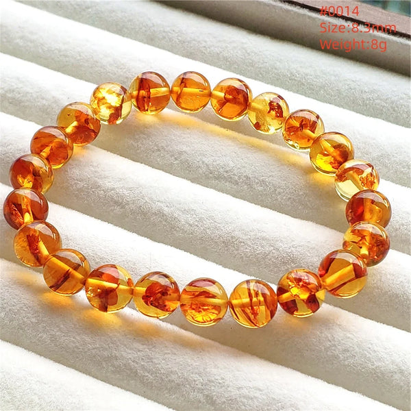 Yellow Amber Bead Bracelet-ToShay.org