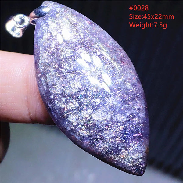 Blue Blood Red Lolite Pendant-ToShay.org