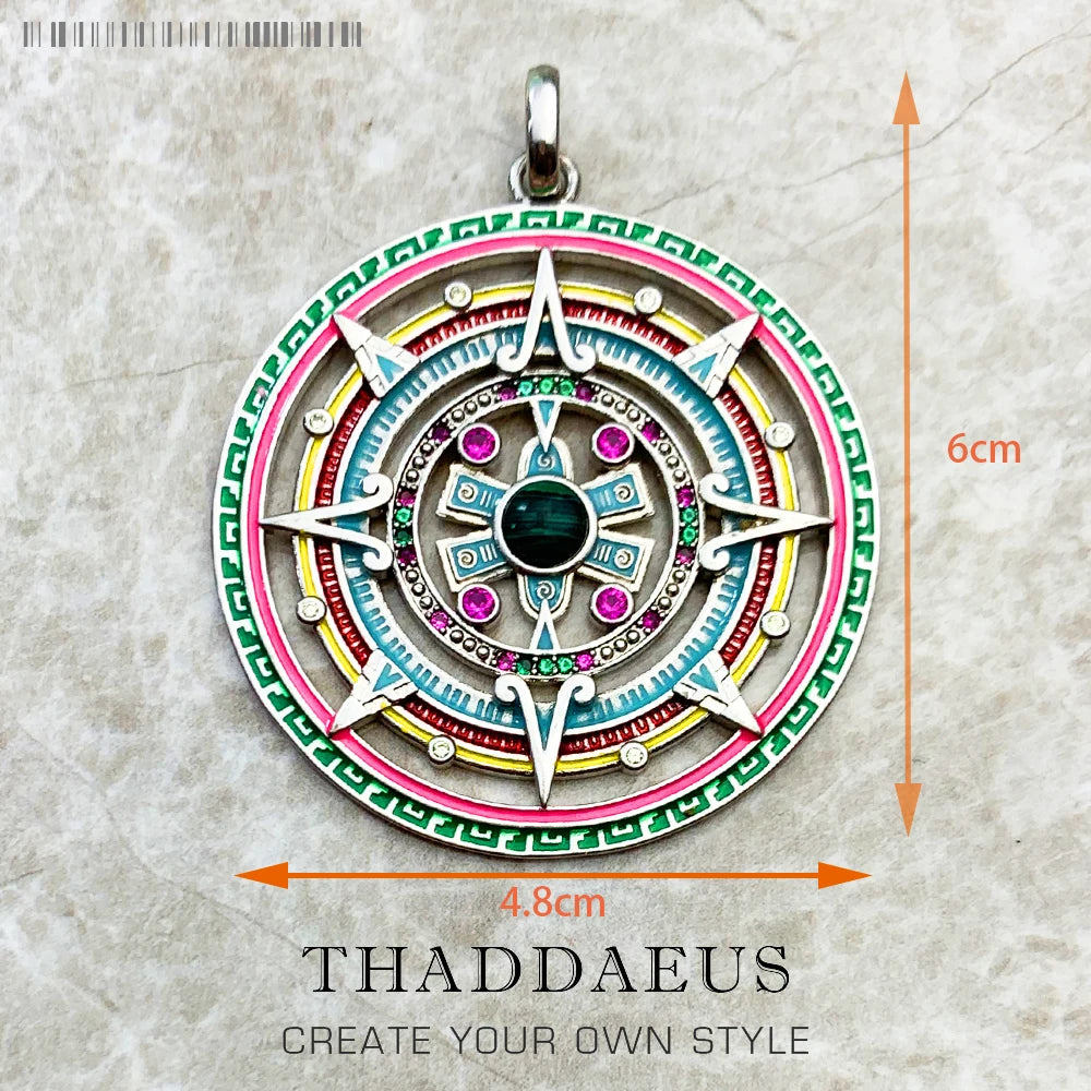 Silver Compass Amulet-ToShay.org