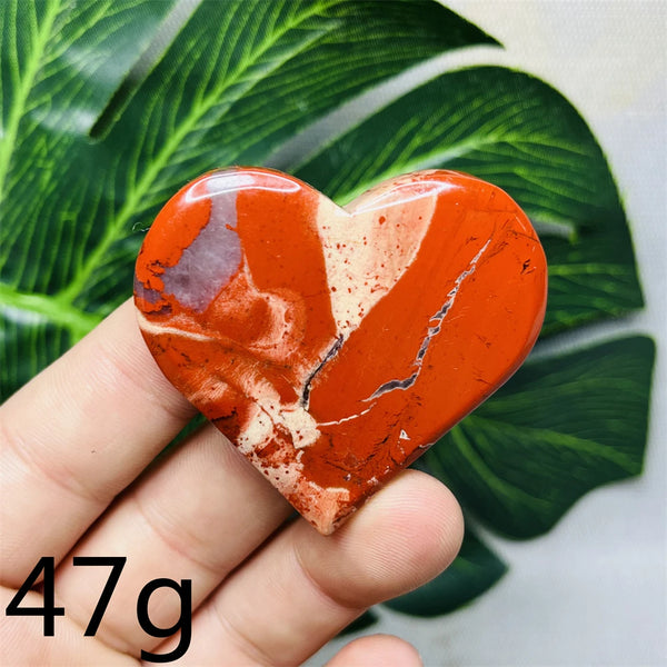 Red Jade Agate Heart-ToShay.org