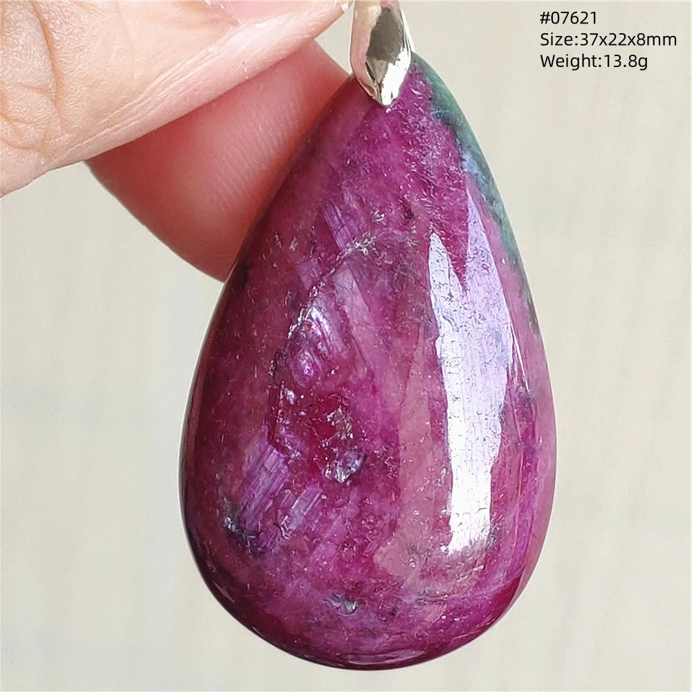 Red Ruby Zoisite Pendant-ToShay.org