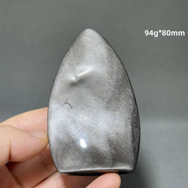 Silver Obsidian Torch-ToShay.org