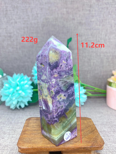 Purple Fluorite Crystal Tower-ToShay.org