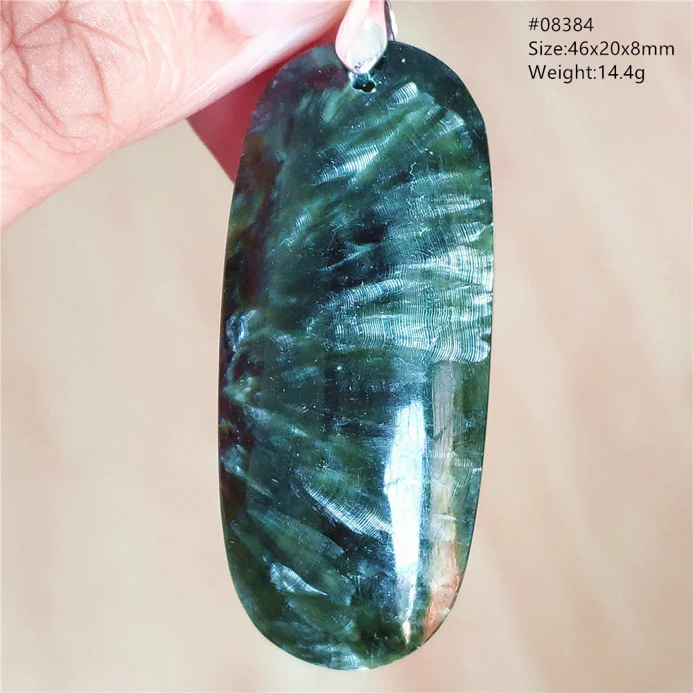 Green Seraphinite Pendant-ToShay.org