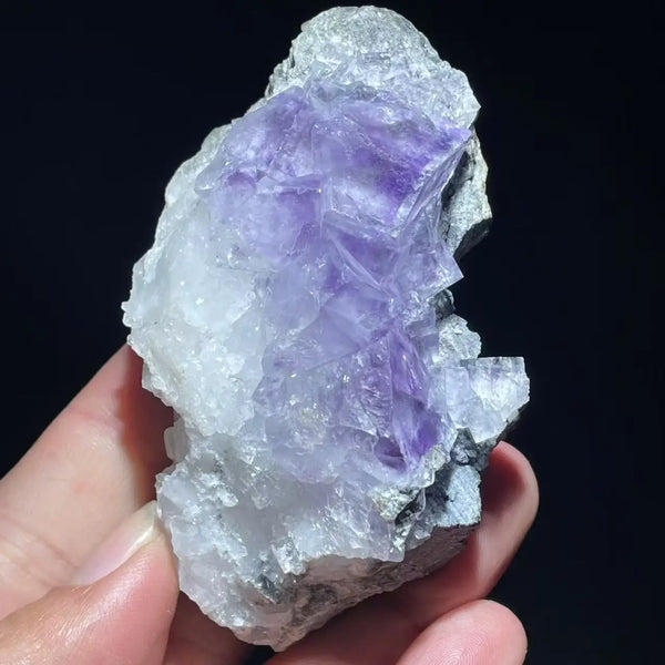 Purple Cubic Phantom Fluorite-ToShay.org