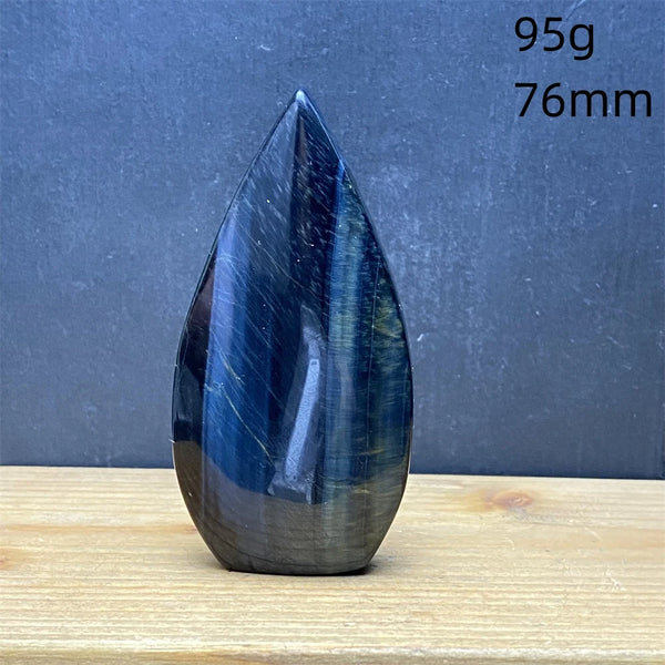 Blue Tiger Eye Stone Flame-ToShay.org