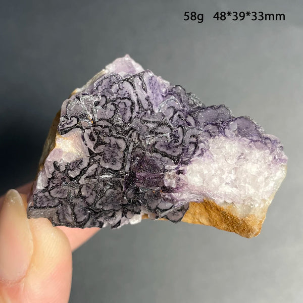 Purple Amethyst Fluorite Crystal-ToShay.org
