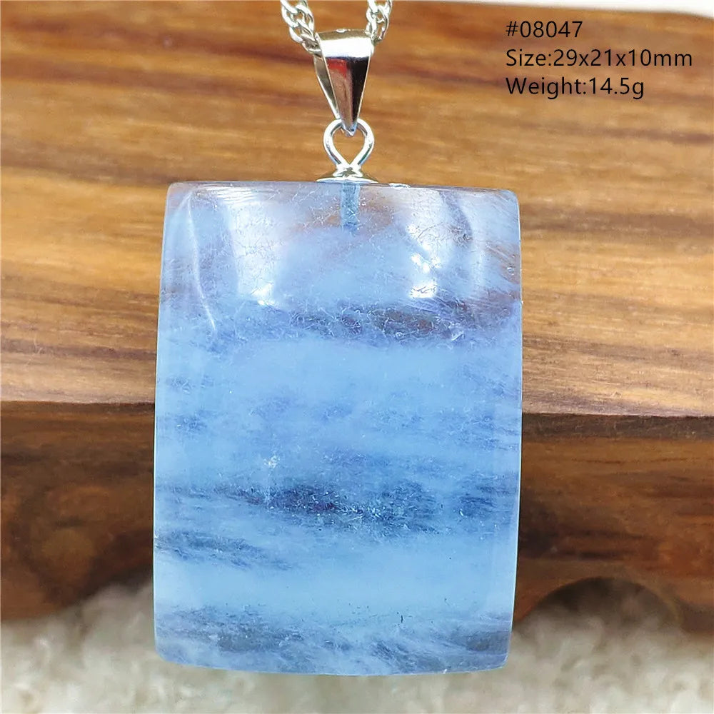 Blue Aquamarine Quartz Pendant-ToShay.org