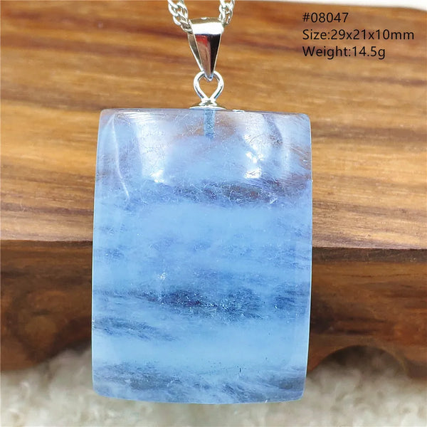 Blue Aquamarine Pendant-ToShay.org