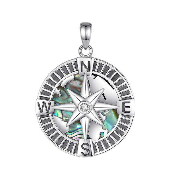 Silver Compass Pendant-ToShay.org