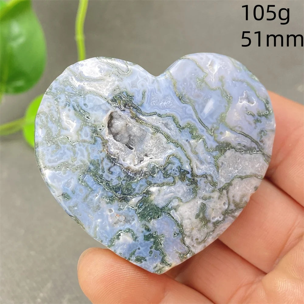 Green Aquatic Agate Heart-ToShay.org