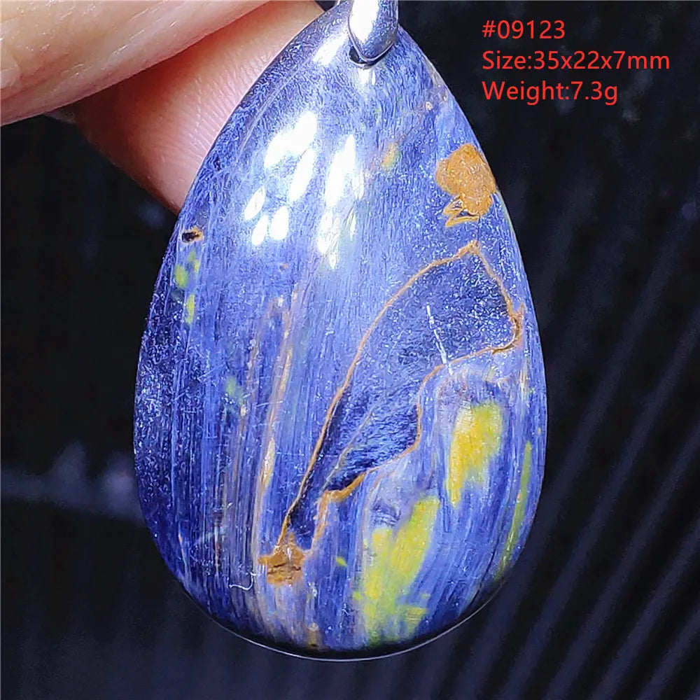 Blue Pietersite Chatoyant Pendant-ToShay.org