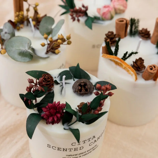 Soy Wax Flower Candles-ToShay.org
