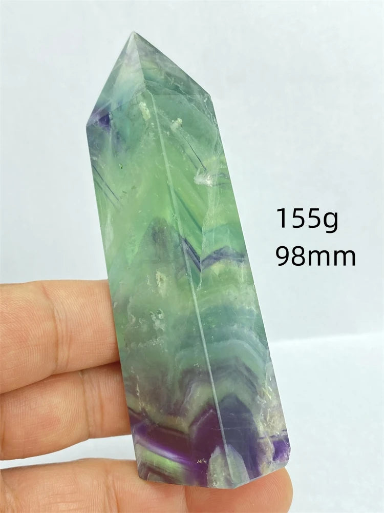 Rainbow Fluorite Crystal Point-ToShay.org