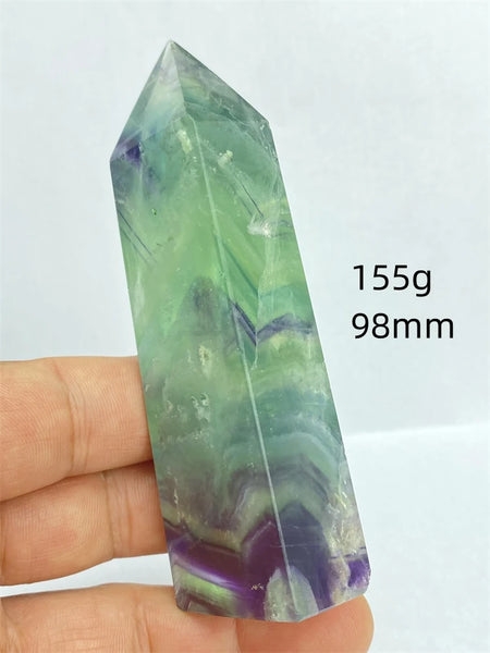 Rainbow Fluorite Crystal Point-ToShay.org