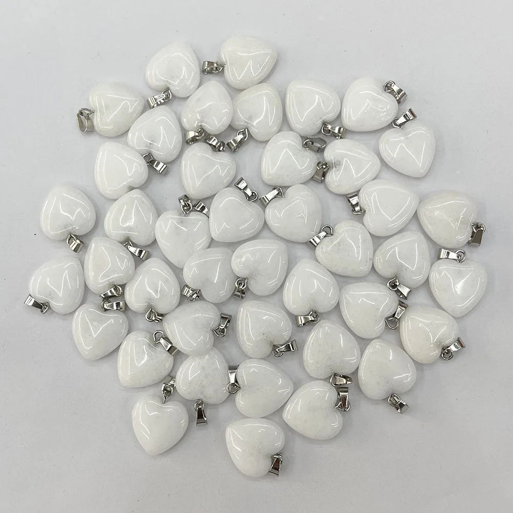 Mixed Crystal Heart Pendants-ToShay.org
