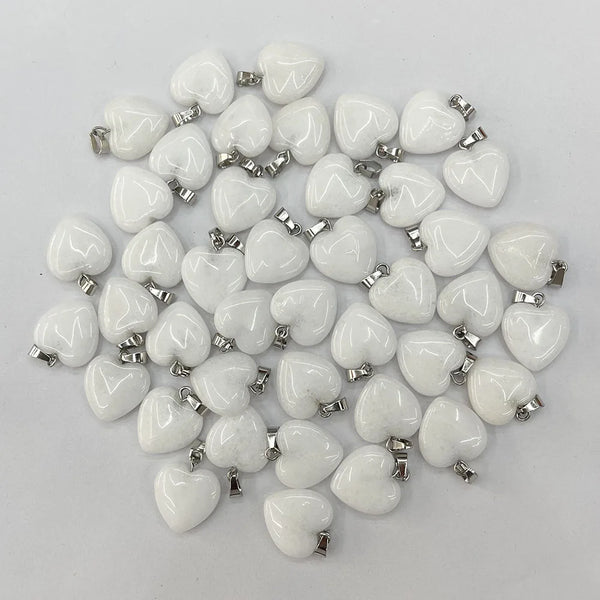 Mixed Crystal Heart Pendants-ToShay.org