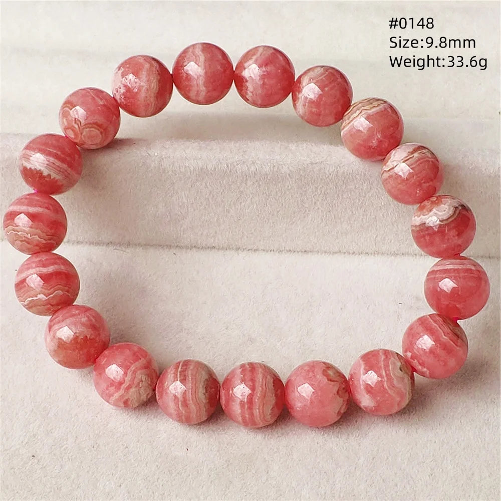 Red Rhodochrosite Bracelet-ToShay.org