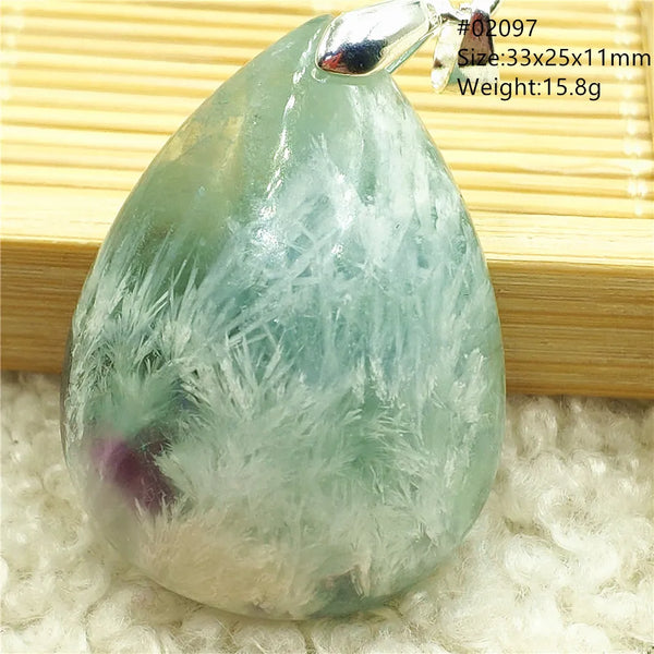 Green Blue Fluorite Pendant-ToShay.org