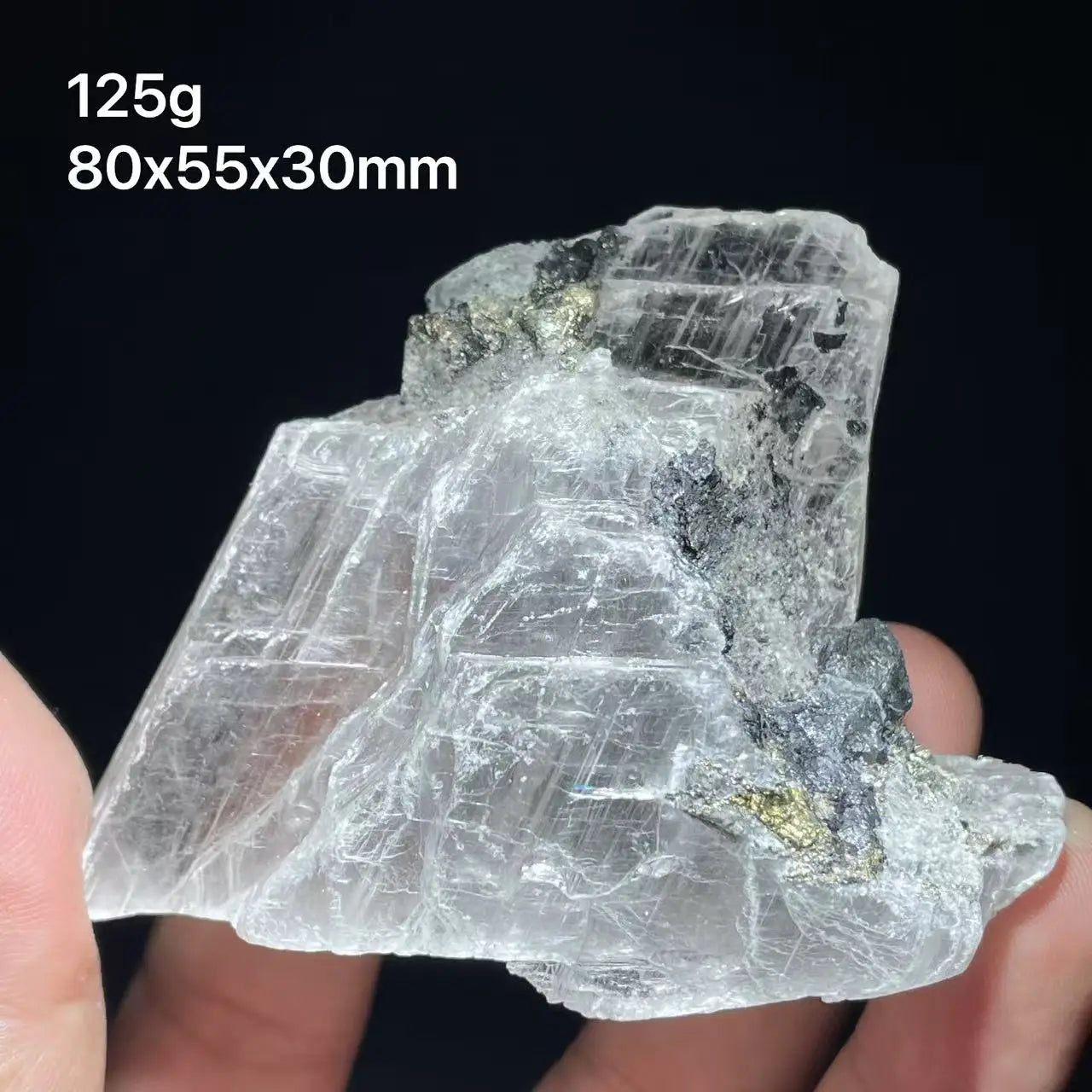 White Yellow Fluorescent Selenite-ToShay.org